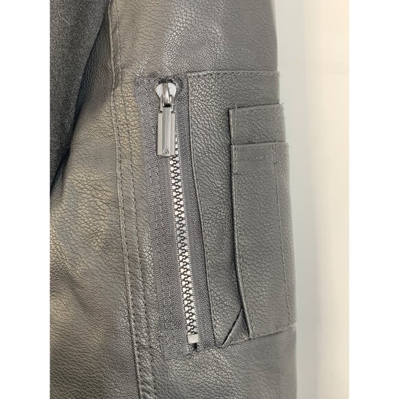 Marc Asher New York Mens Medium Varsity Jacket Black Polyester bomber 8163 - Picture 8 of 8